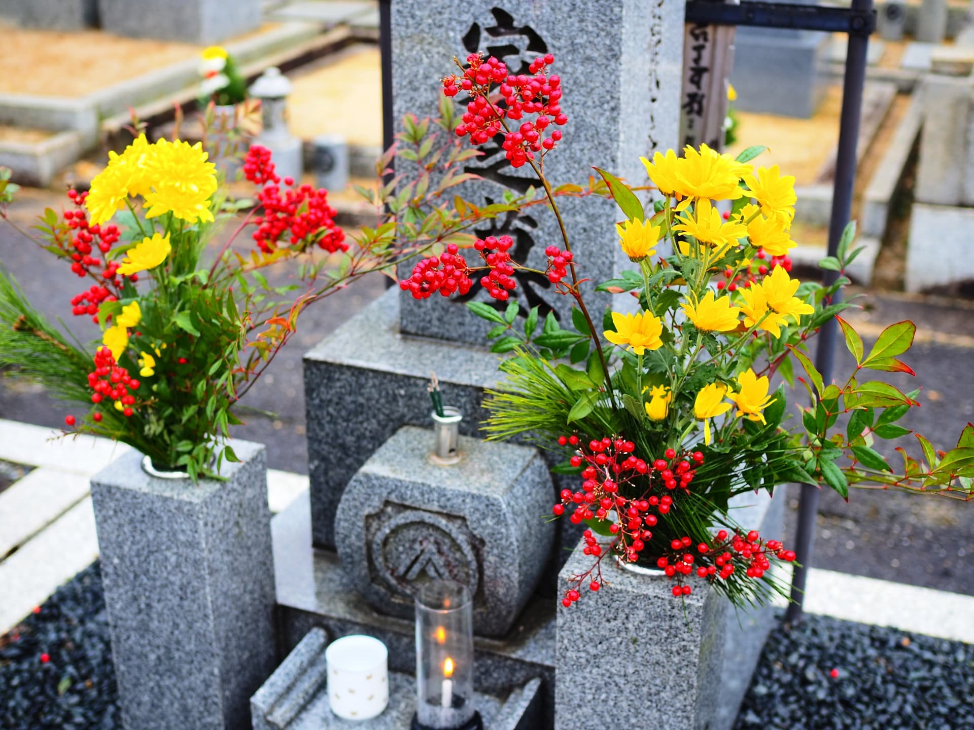 お墓のクリーニングイメージ